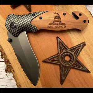 NWT Quail Tail Laser Don't Tread On Me Gift Set With Box